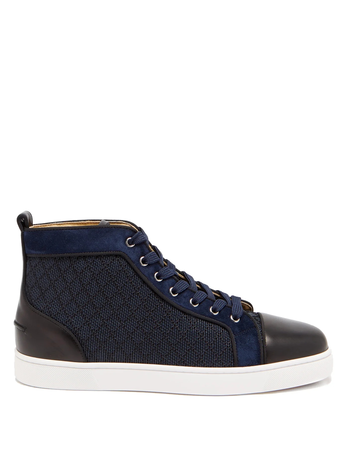 Louis Orlato leather-trimmed high-top trainers - 1