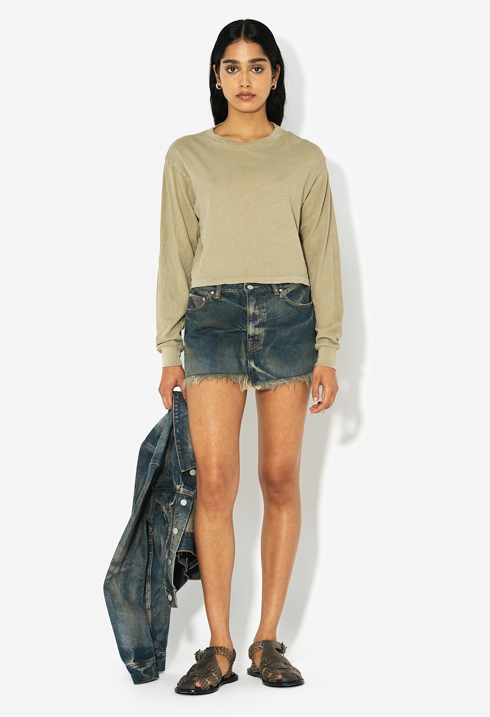 JERSEY LS CROPPED TEE - 2