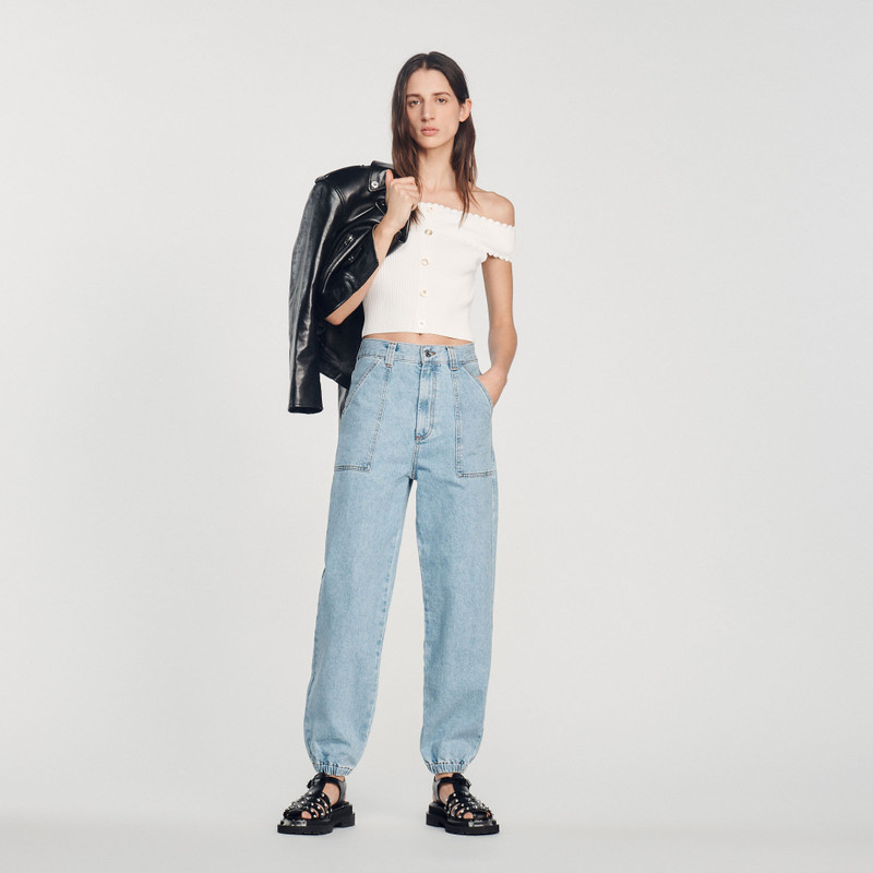 Sandro Cropped knit top outlook