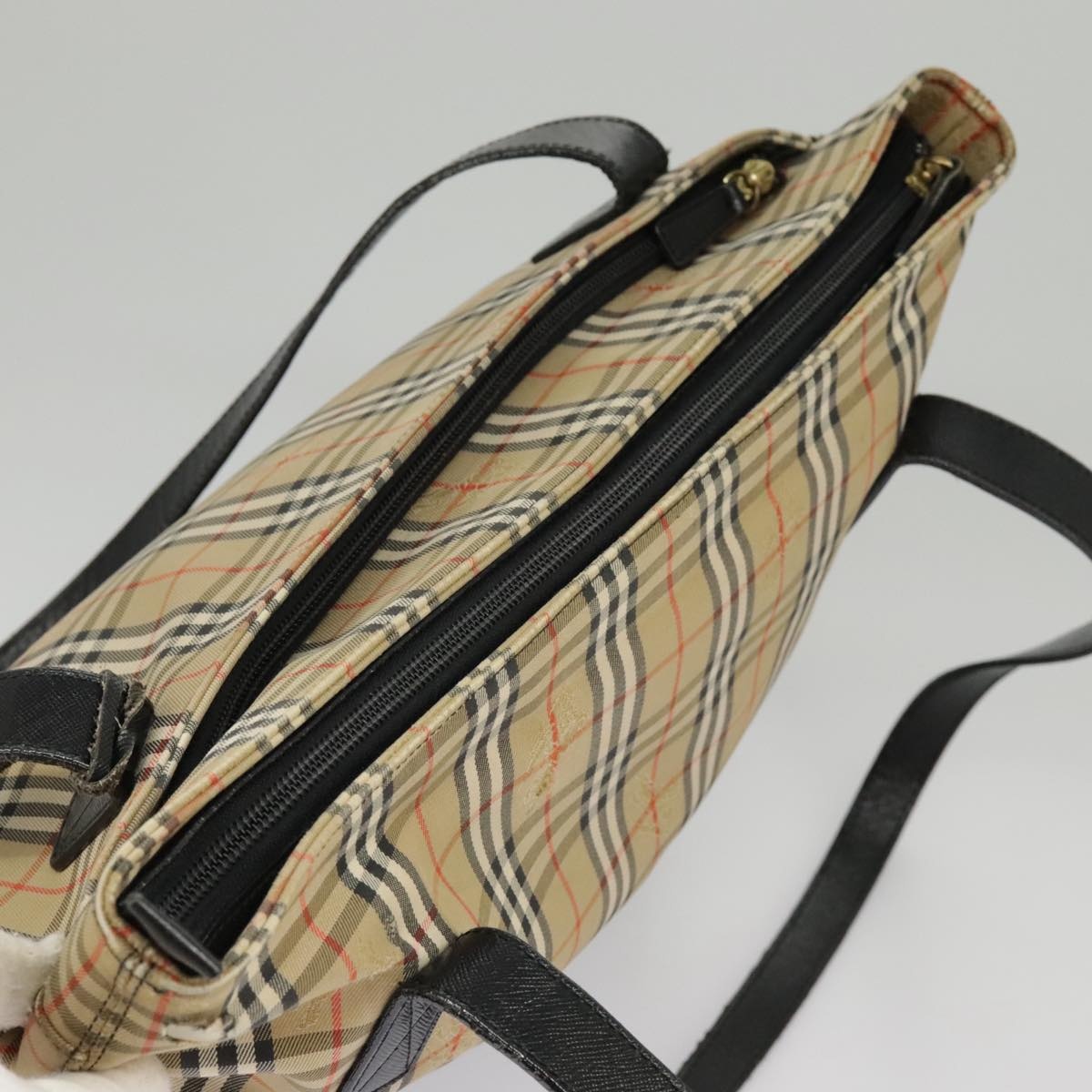 Burberry Nova Check Tote Bag Canvas Beige - 6
