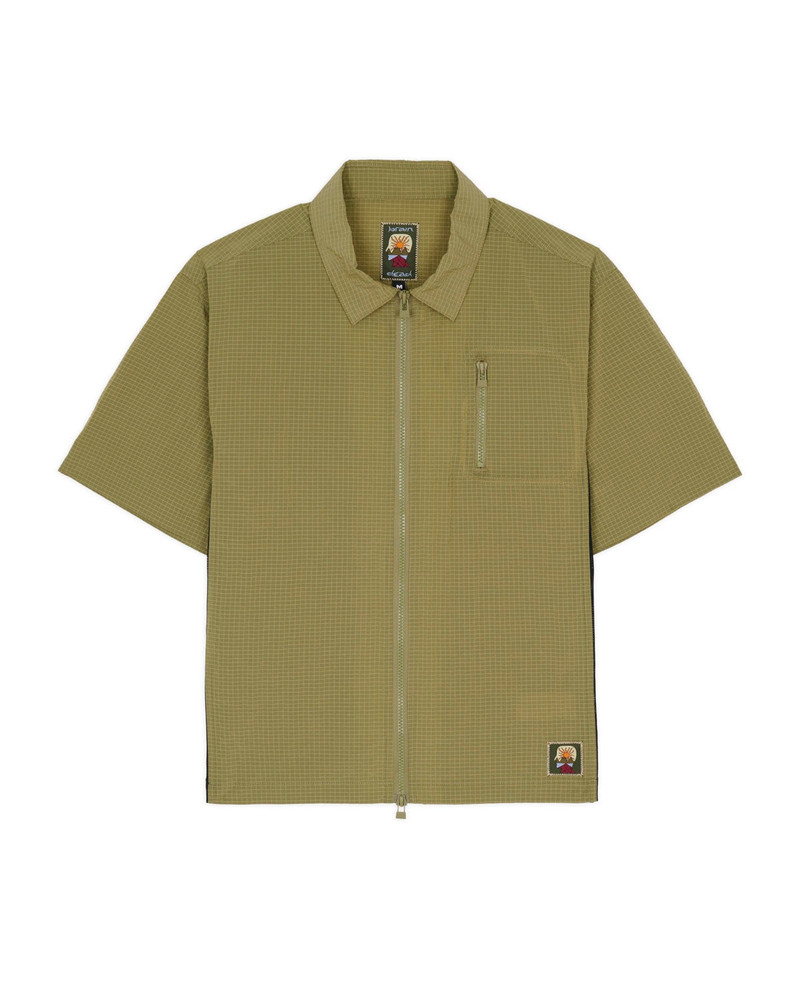 Brain Dead Equipment Hitting Shirt - Dusky Green 1