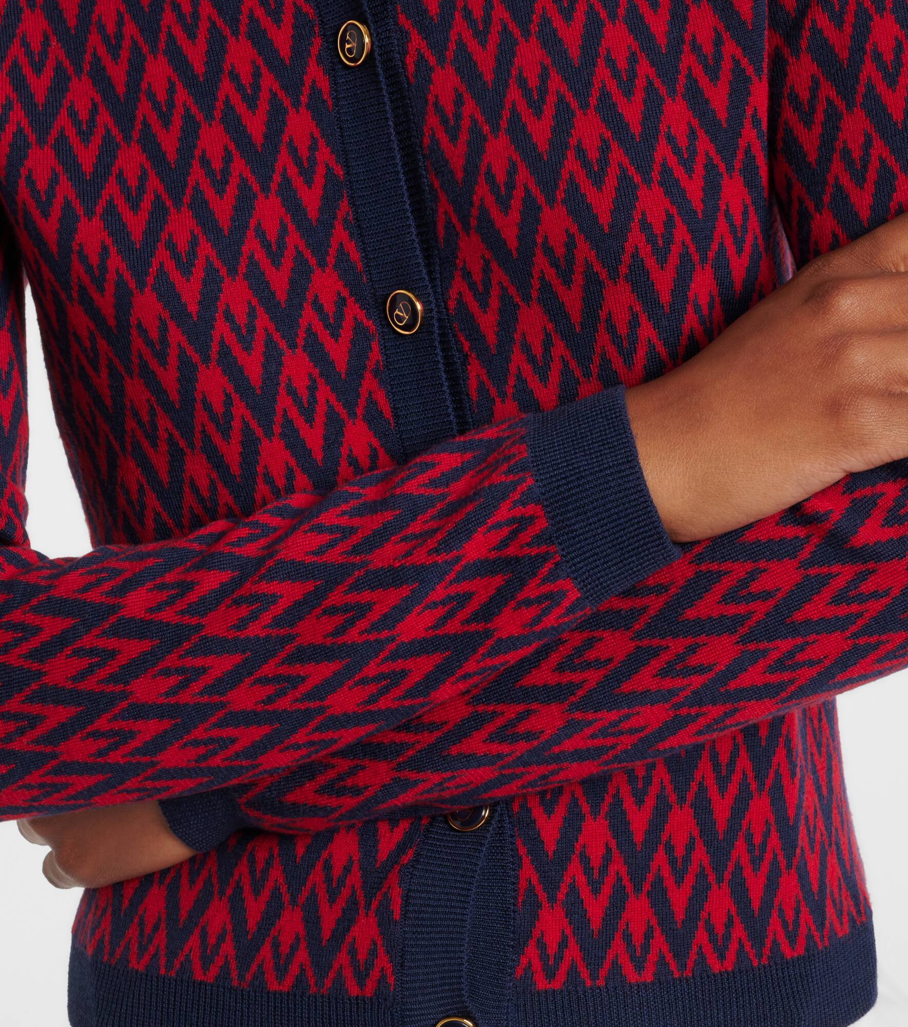 Virgin wool cardigan - 5
