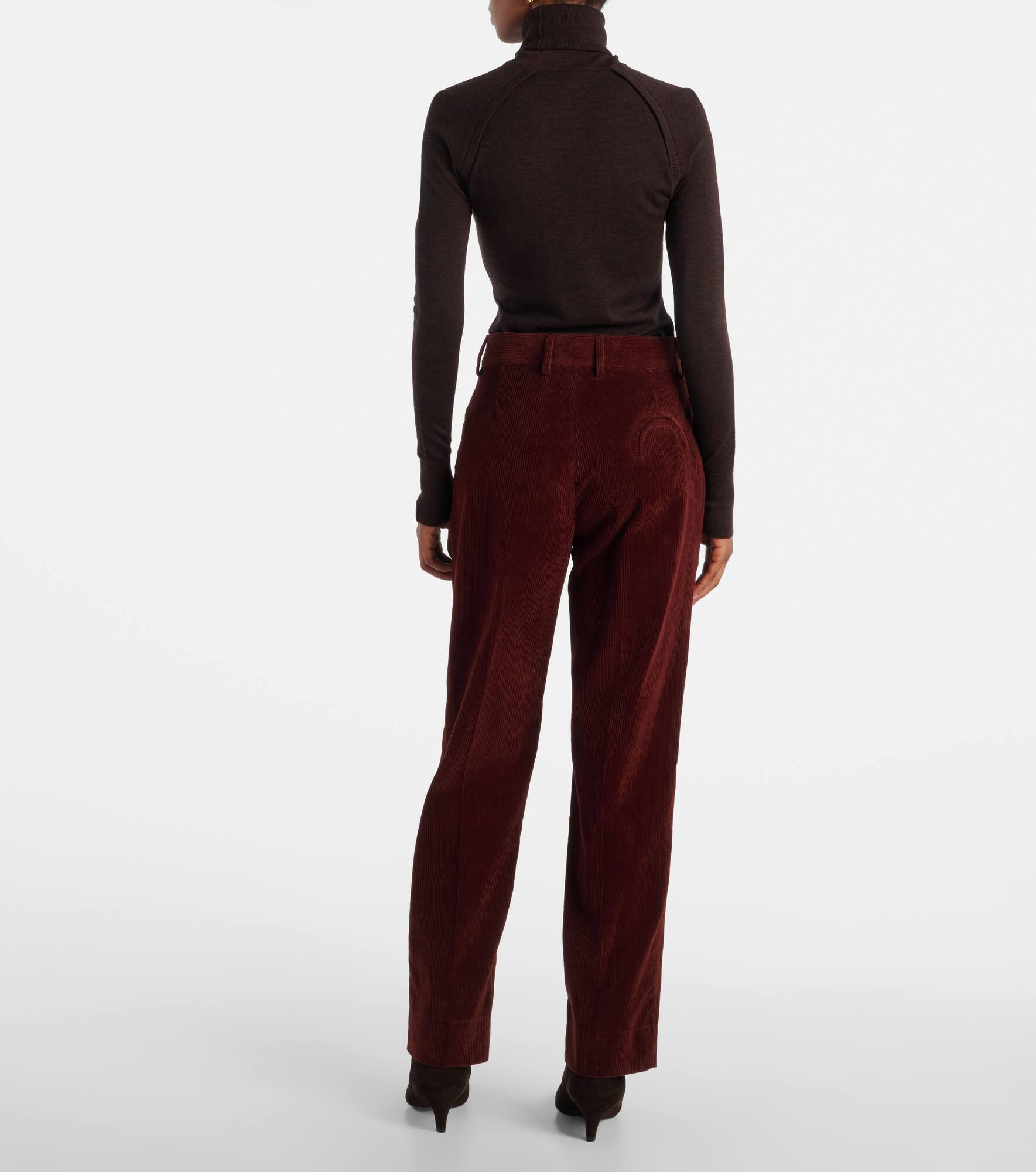 Nana cotton corduroy straight pants - 3