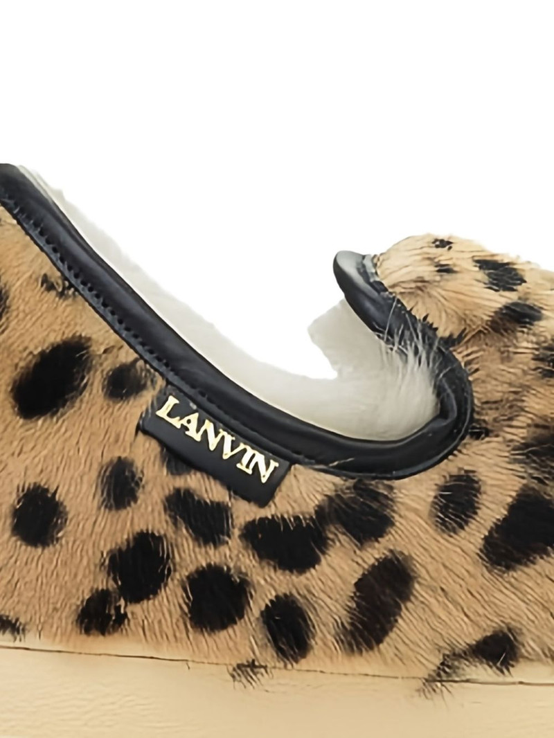 Lanvin DBB1 leopard-print slip-on sneakers outlook
