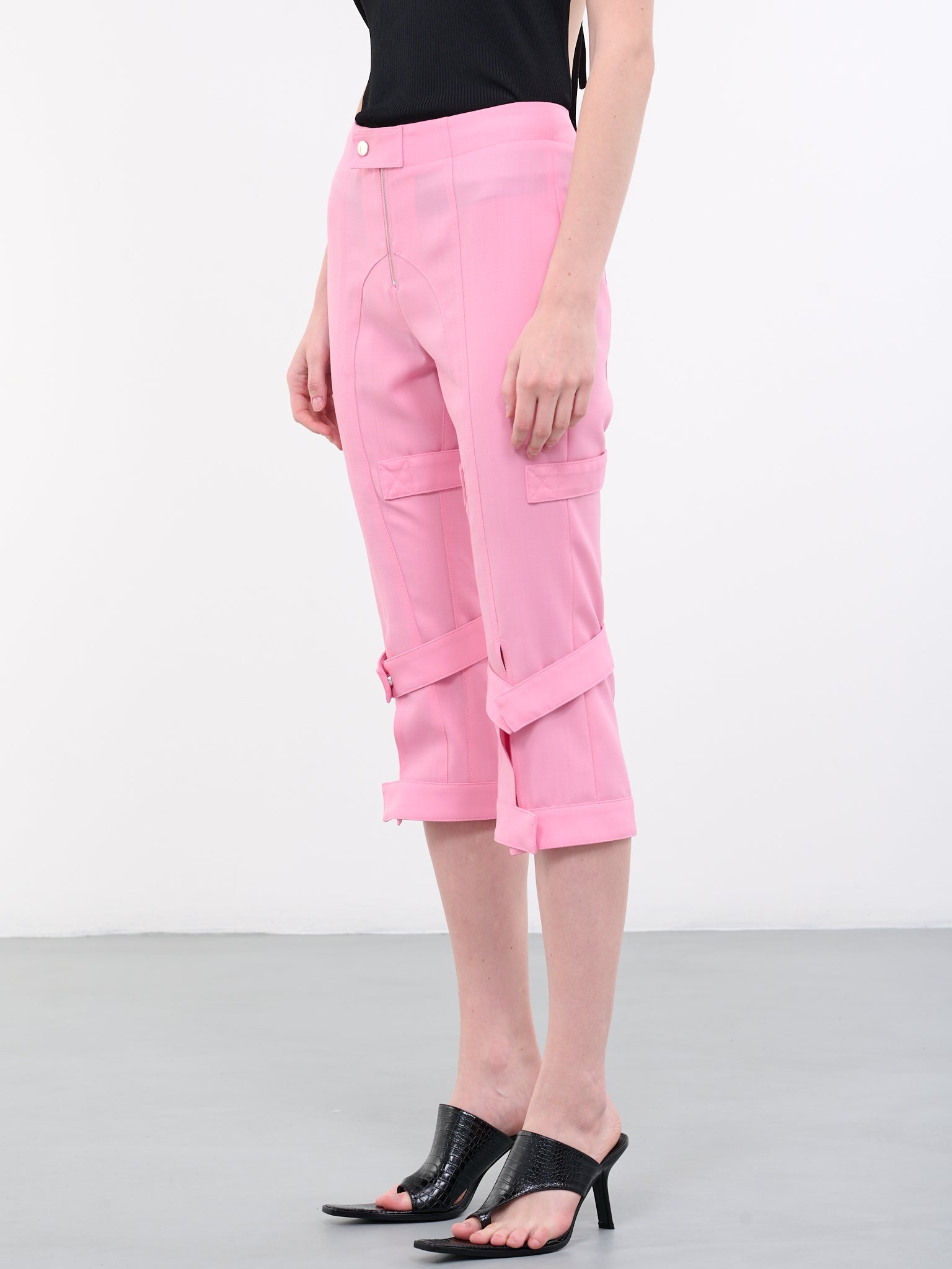 Strap Cropped Pants - 2