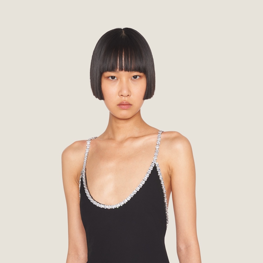Embroidered cady dress - 3