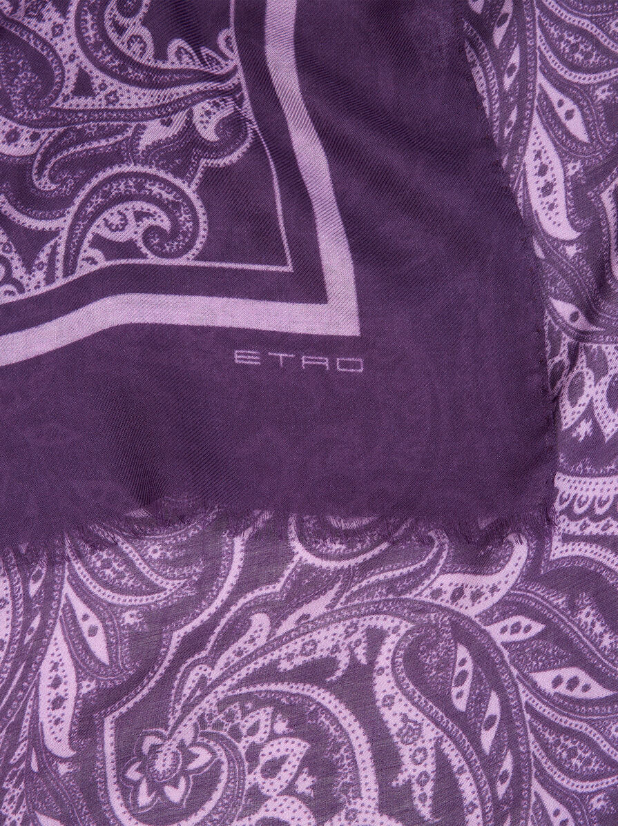 PAISLEY CASHMERE-BLEND SCARF - 3