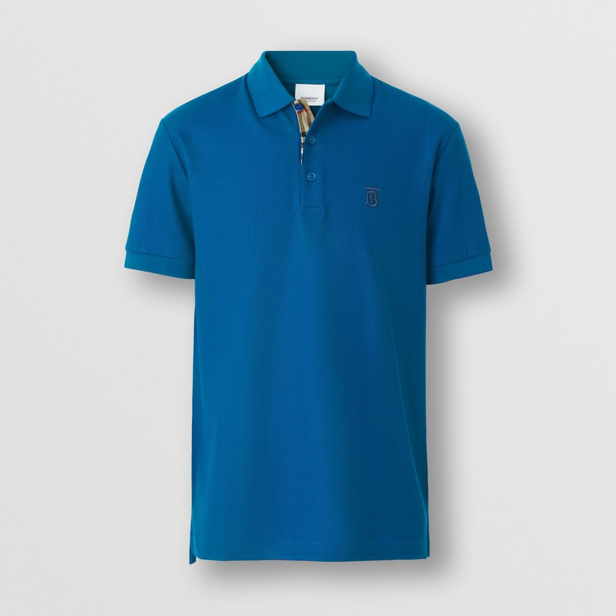 Monogram Motif Cotton Piqué Polo Shirt - 1