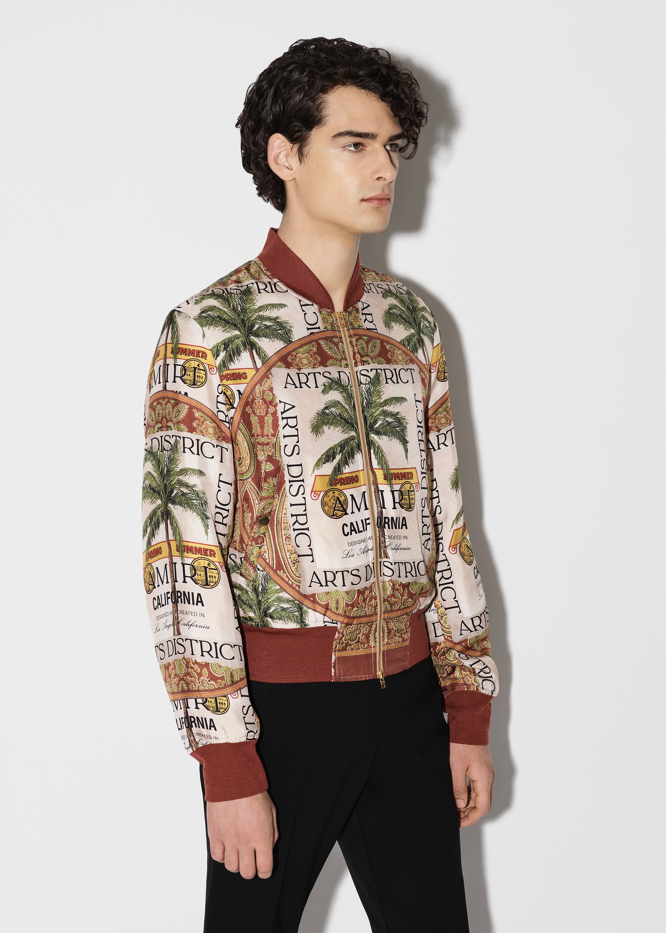 AMIRI RUM LABEL BOMBER JACKET - 4