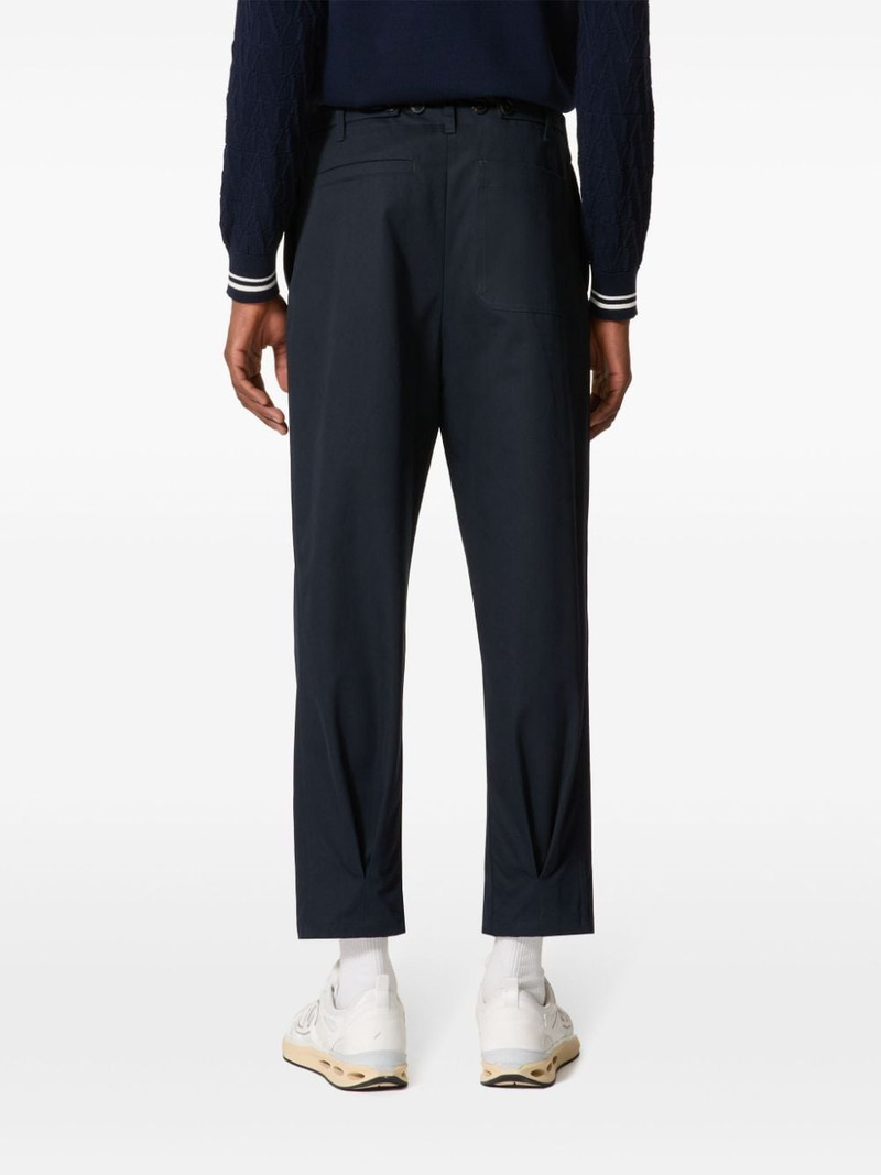 pleat-detail cotton chino trousers 4