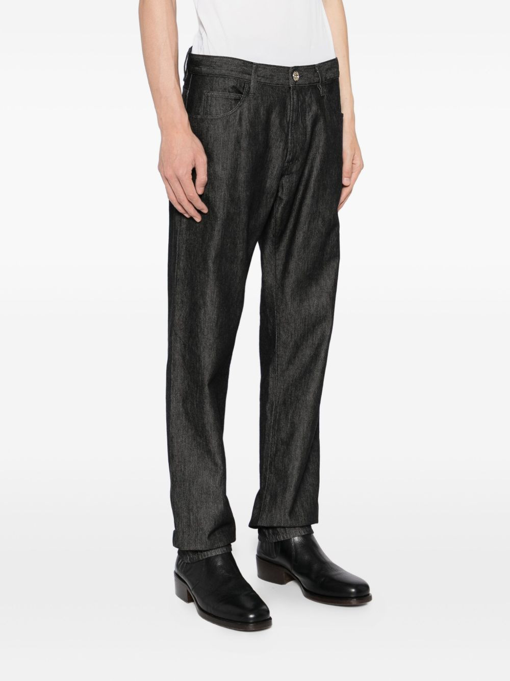 logo slim-fit jeans - 3