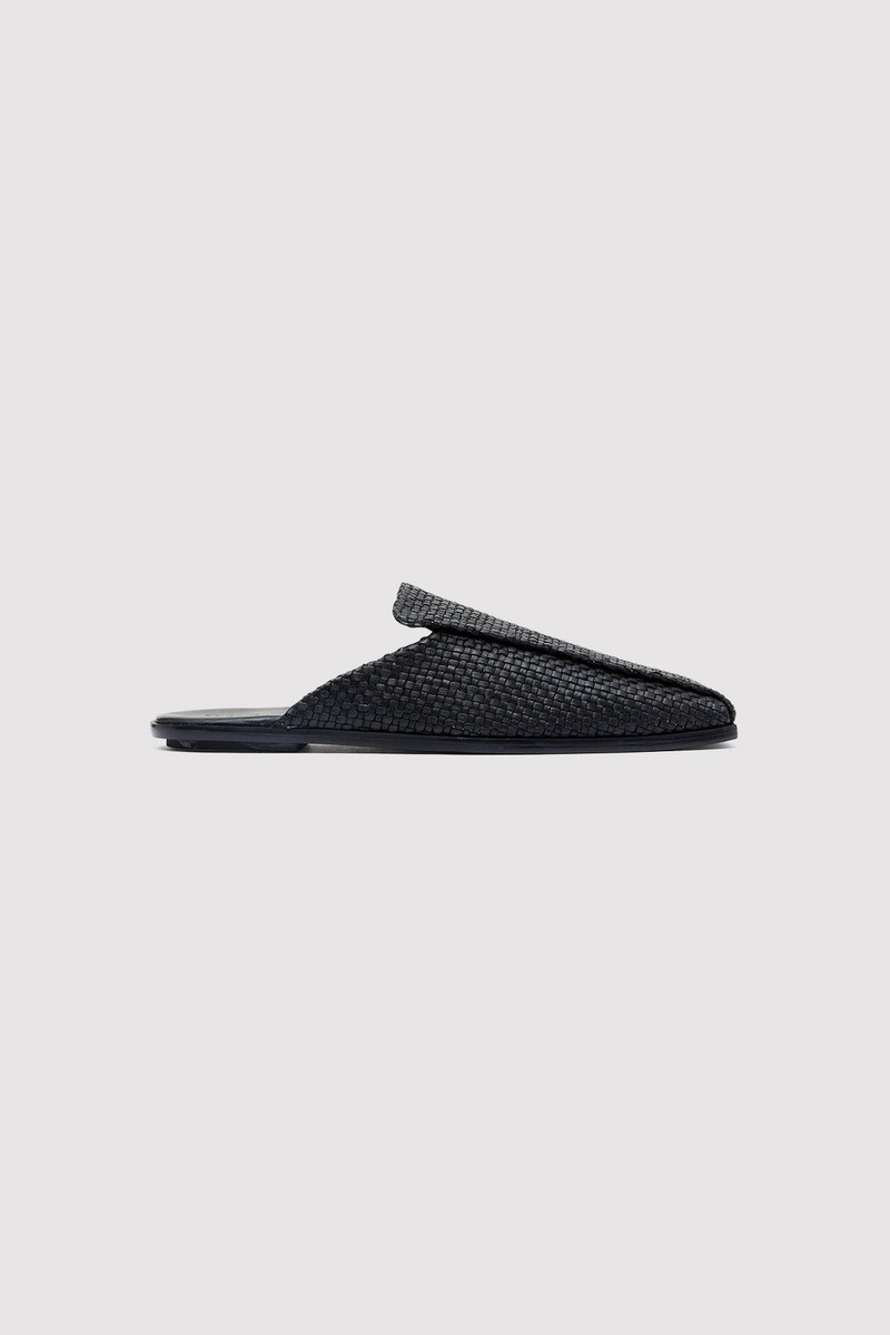Modernist Woven Mule - Black 1