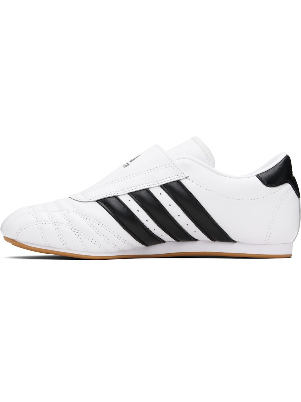 White & Black 'Adidas' Taekwondo Sneakers - 3