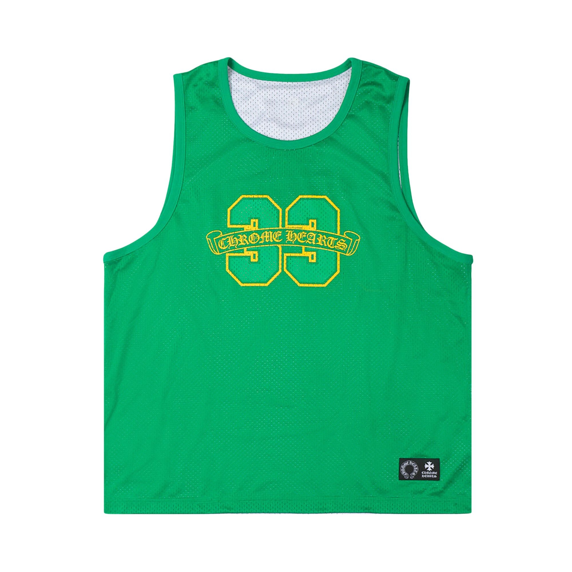 Chrome Hearts Mesh Reversible Basketball Jersey 'Green/White' - 1