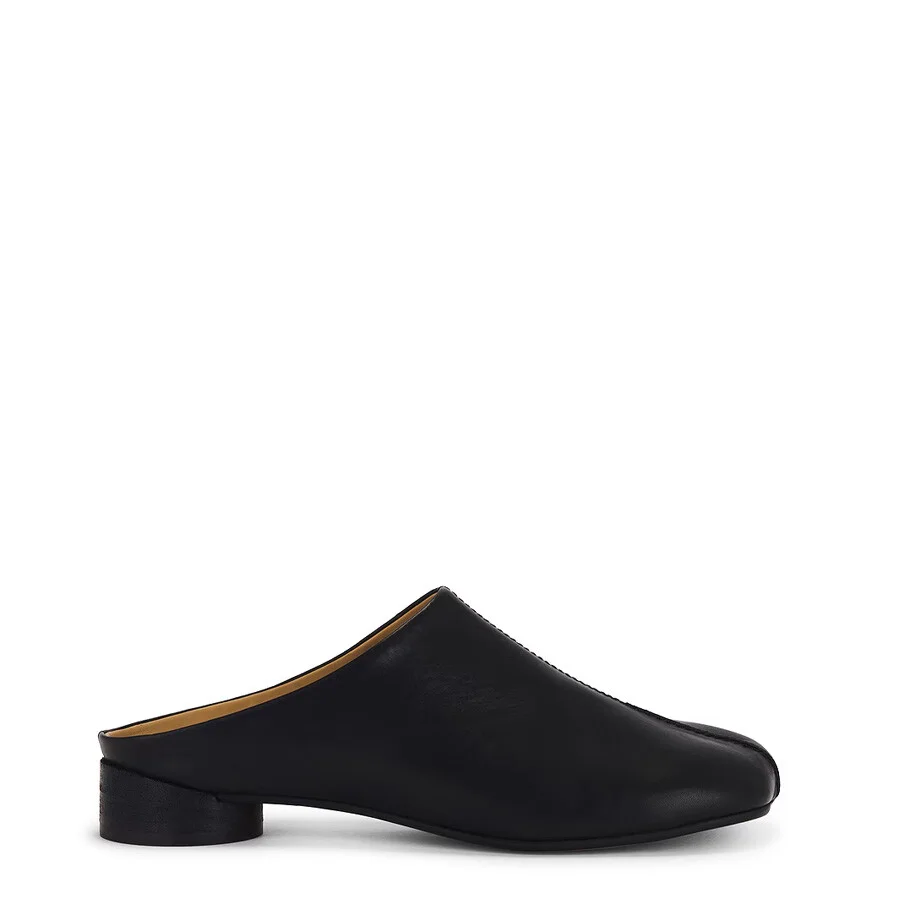 Mm6 Maison Margiela Tabi Leather Clogs - 1