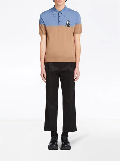 Prada knitted polo shirt outlook