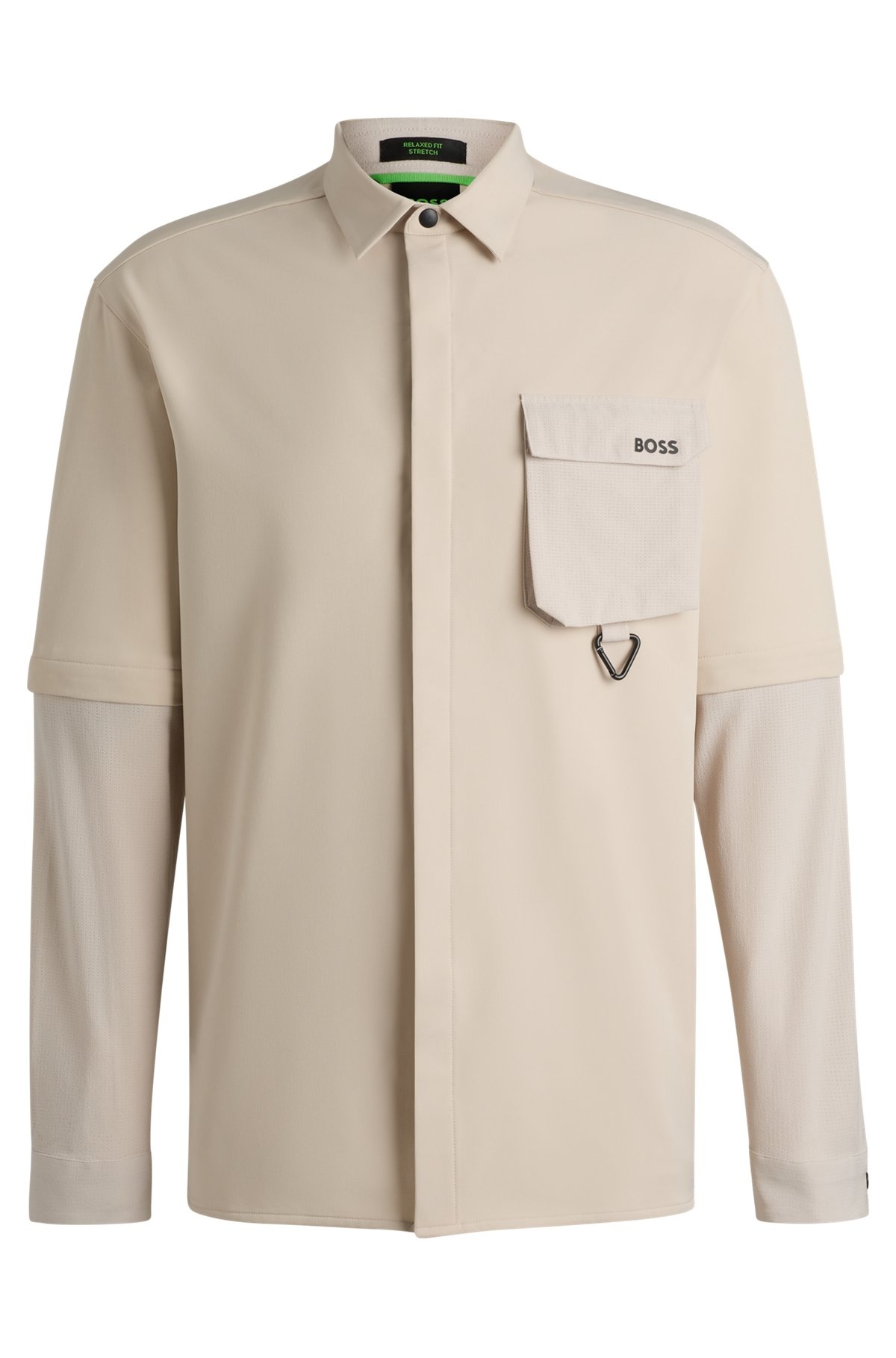 RELAXED-FIT SHIRT WITH ZIP-OFF SLEEVES - 1