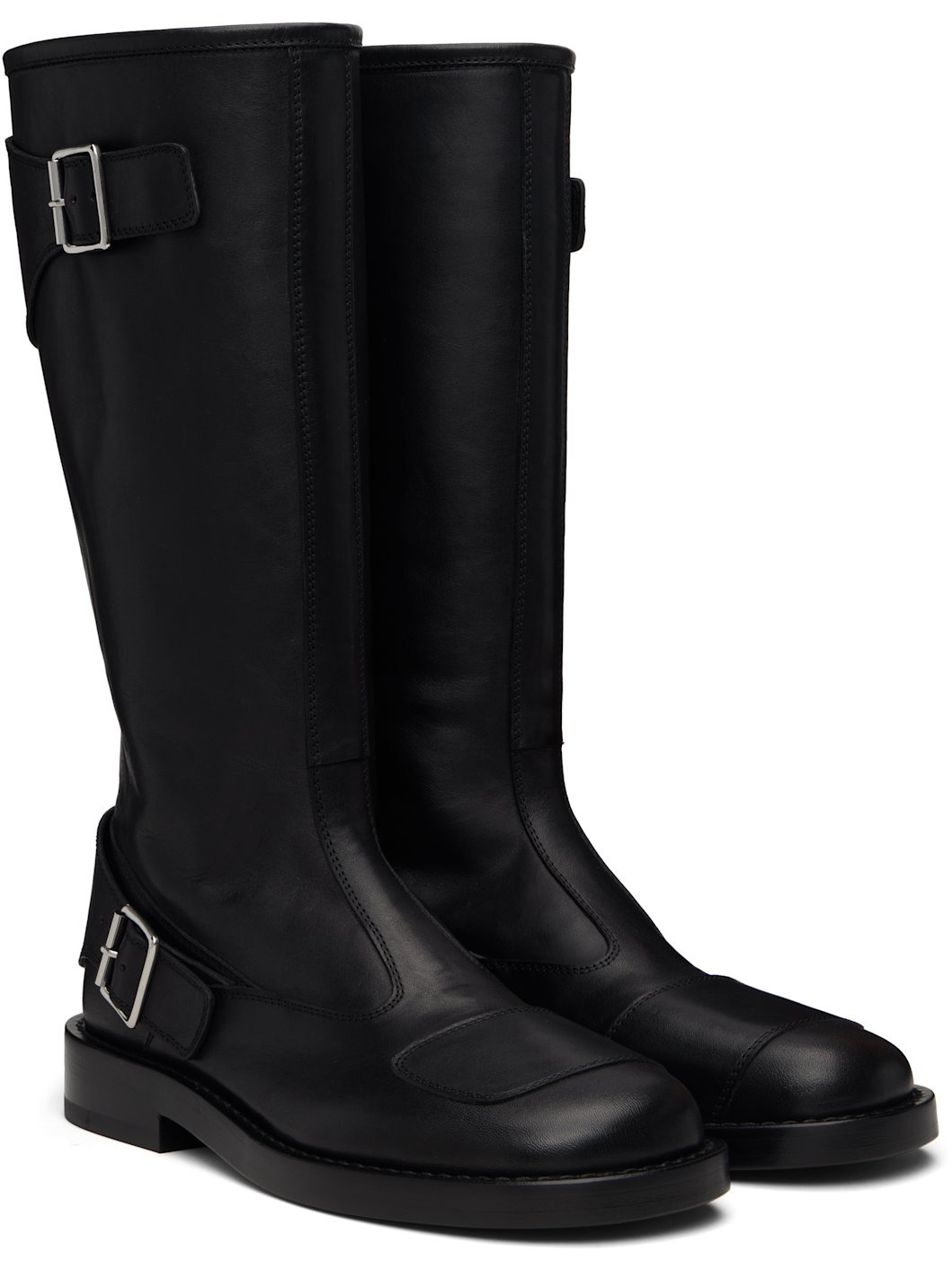 Black Balo High Biker Boots - 4