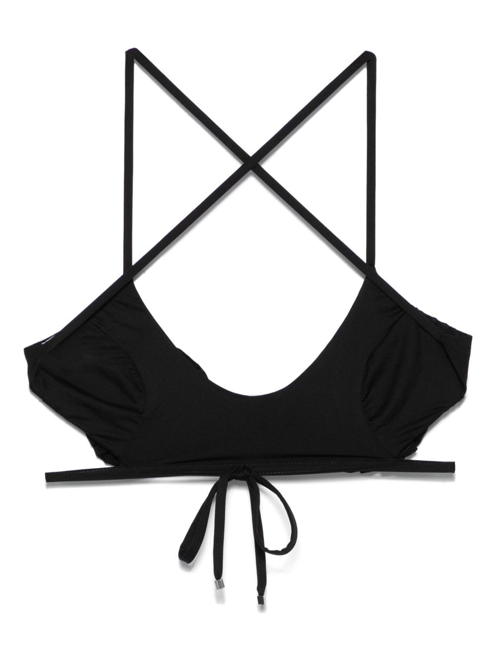floral-appliqué bikini top - 2