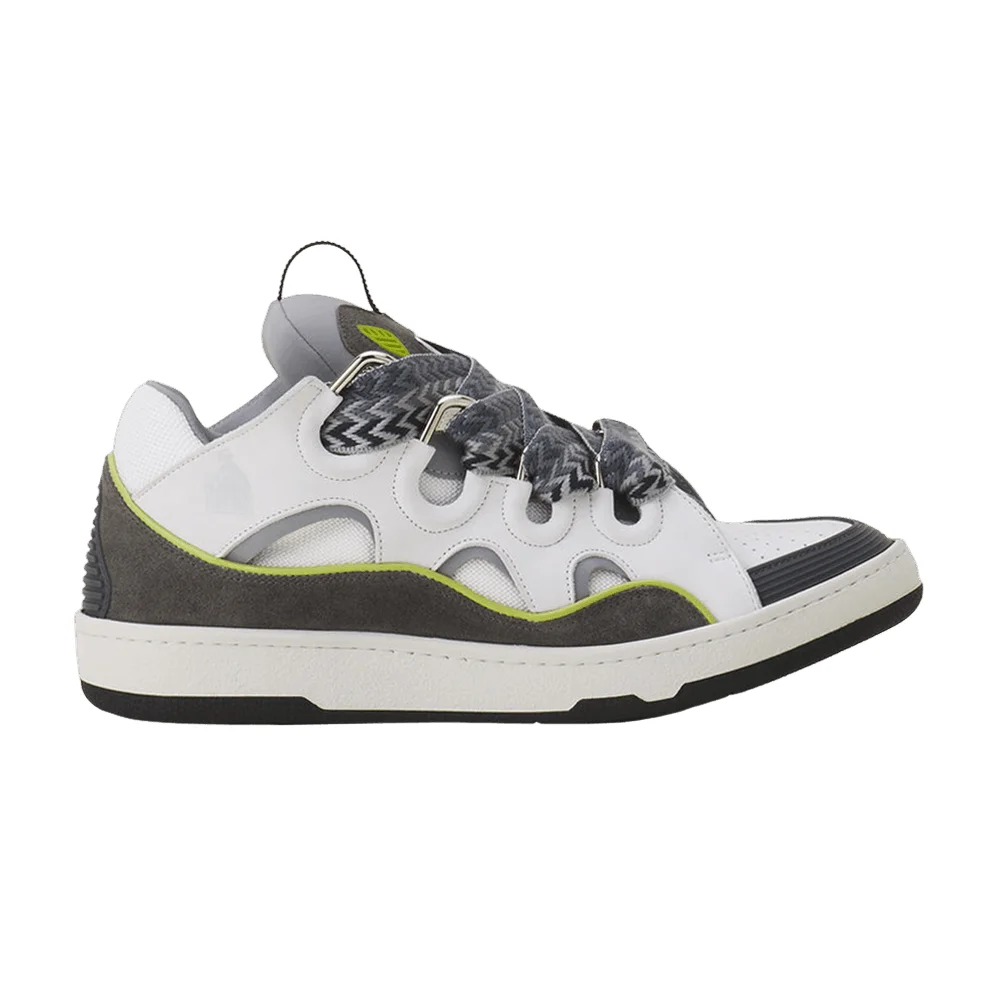 Lanvin Curb Sneaker 'White Grey' - 1