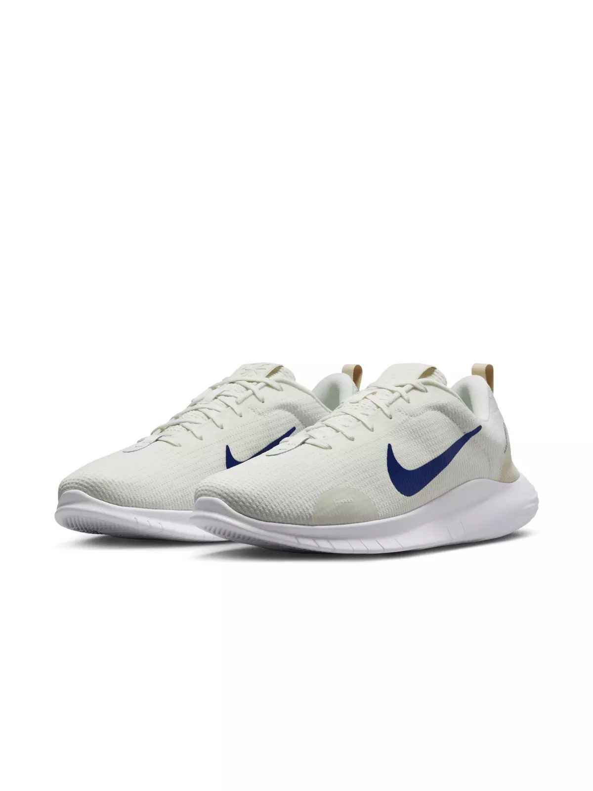 Flex Experience Run 12 "Sail/Light Orewood Brown/Deep Royal Blue" Men's Wide Running Shoe - 3