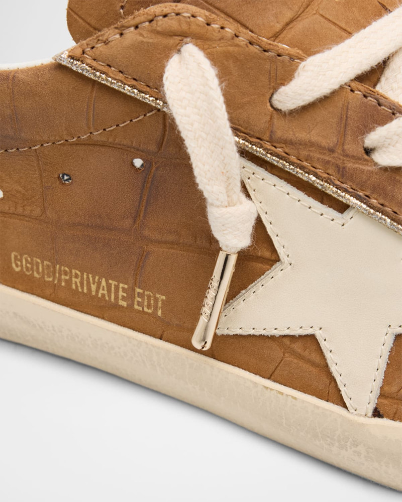 Super-Star Croco Leather Low-Top Sneakers 6