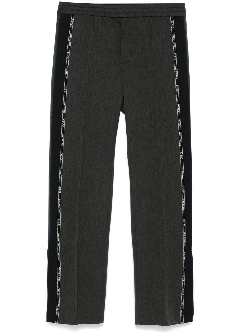 logo-trim trousers 1