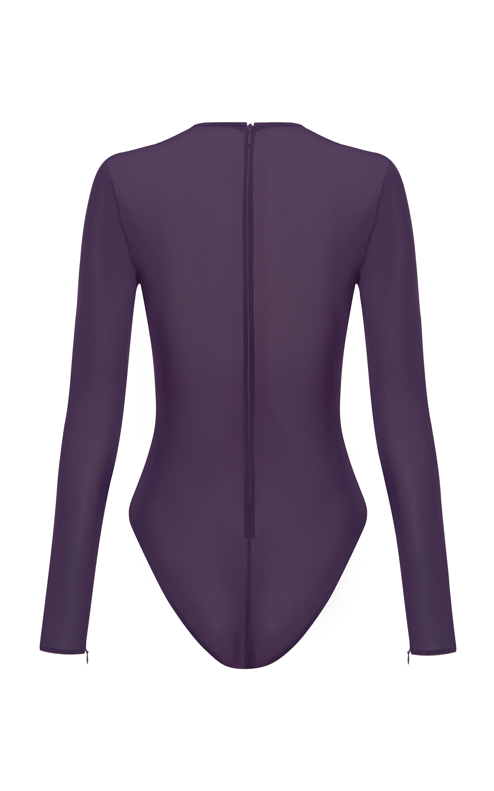 INACTIVE IMPORT BRAND Long-Sleeve Power Mesh Bodysuit purple - 4