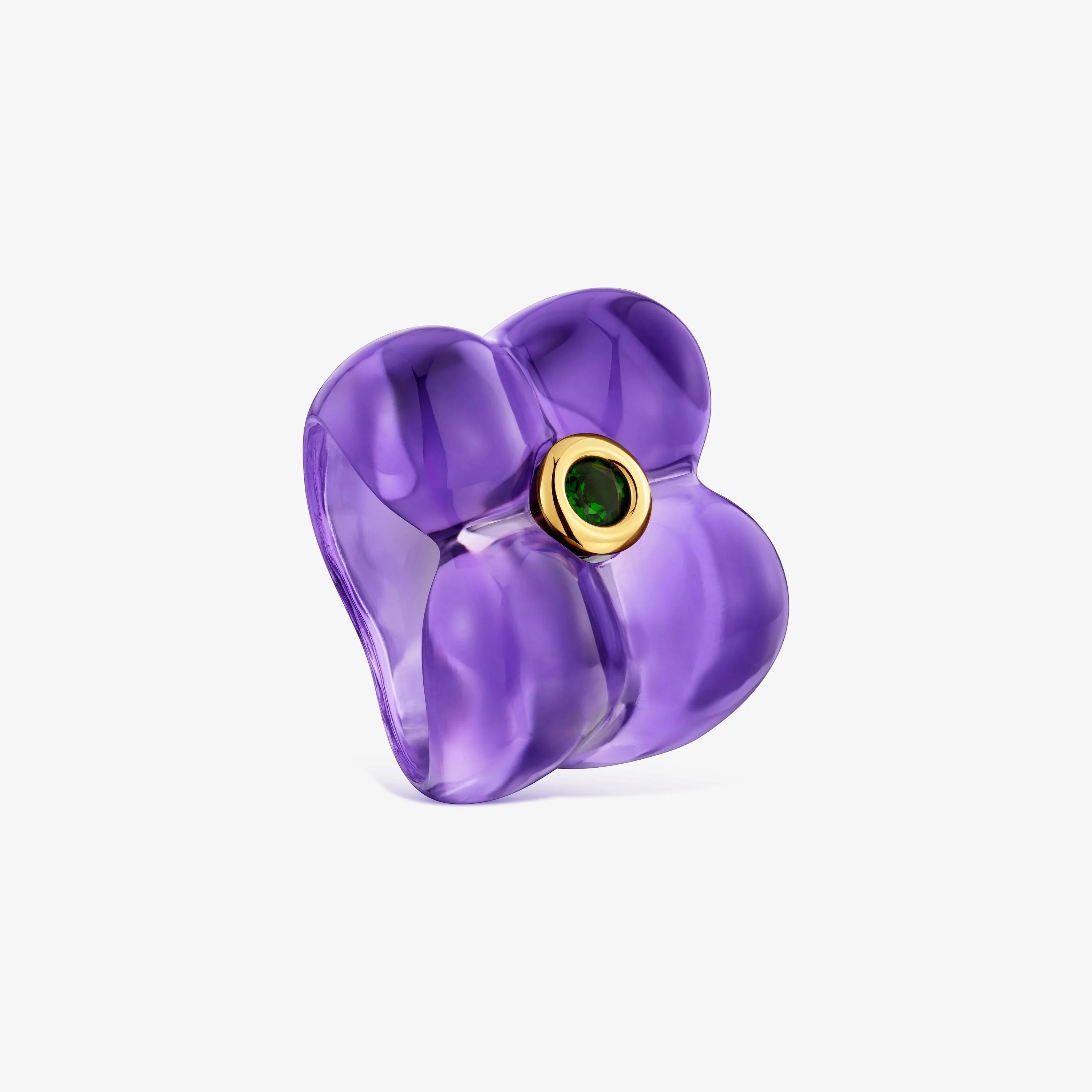 Resin and chrome diopside flower Ring TOUS Bold Motif - 1