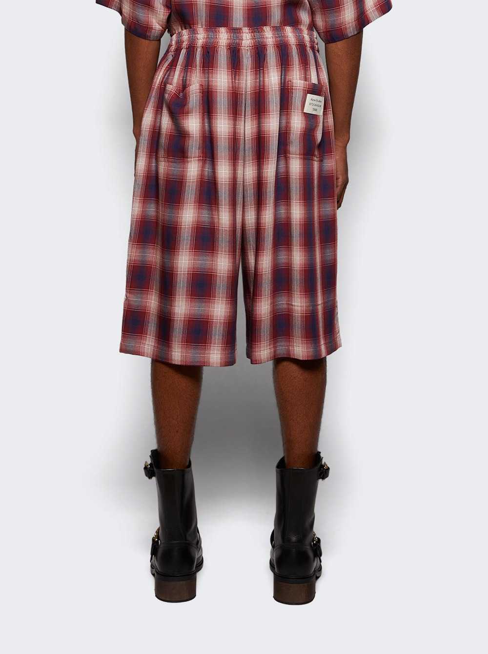 Check Shorts Red And Blue - 4