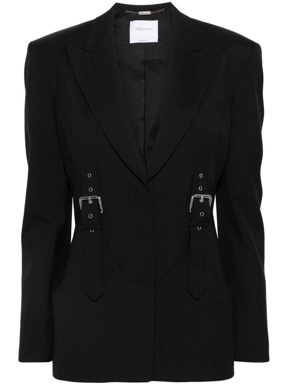 buckle-detailed blazer - 1