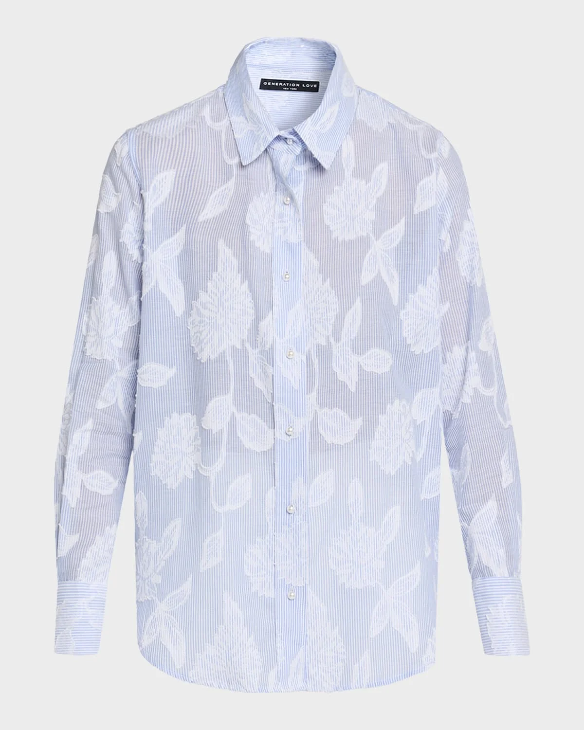 Malinda Floral Stripe Shirt - 1