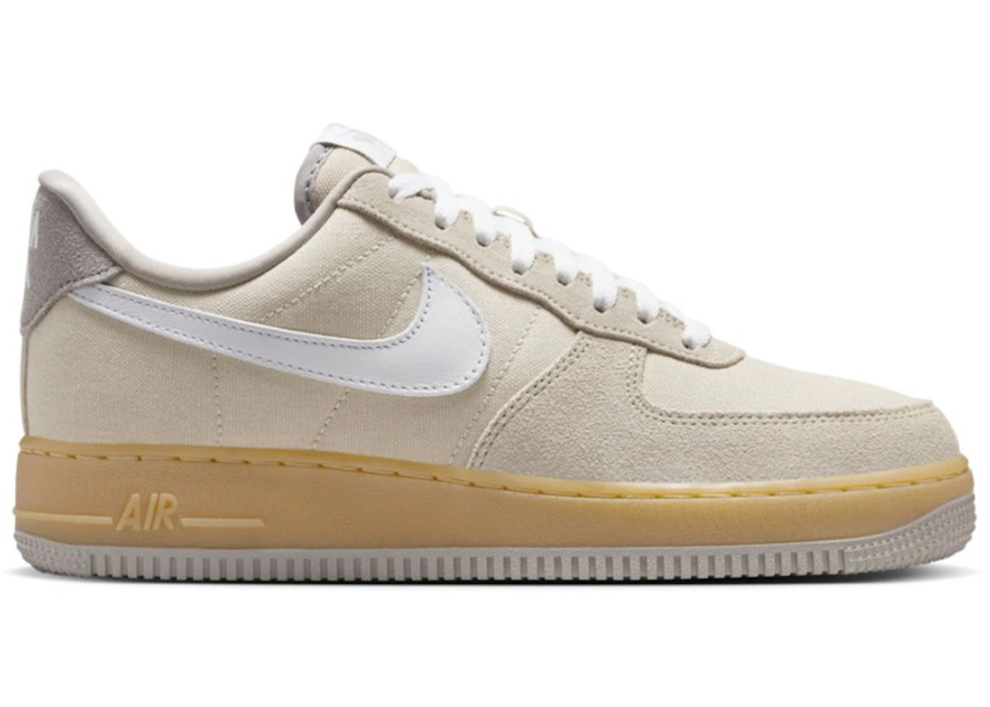 Nike Air Force 1 Low '07 Suede Canvas Khaki (Women's) - 1