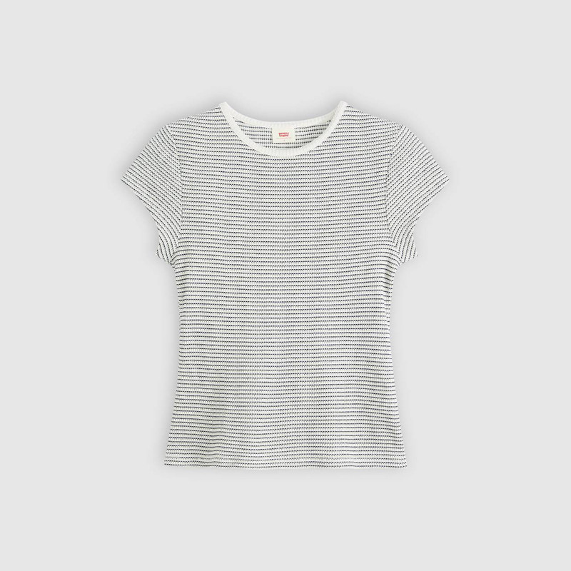 DRY GOODS WAFFLE CAP-SLEEVE TEE 1