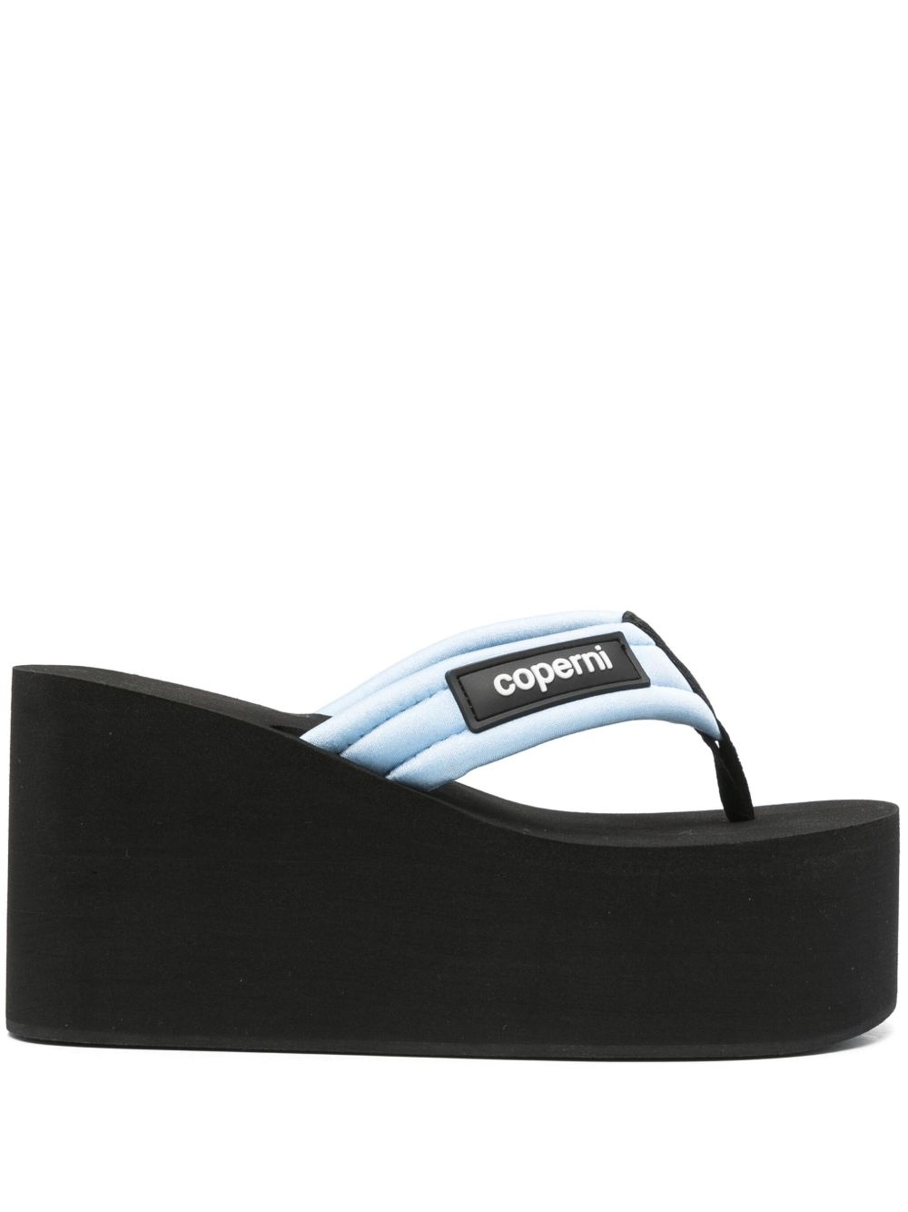 branded wedge flip flops - 1