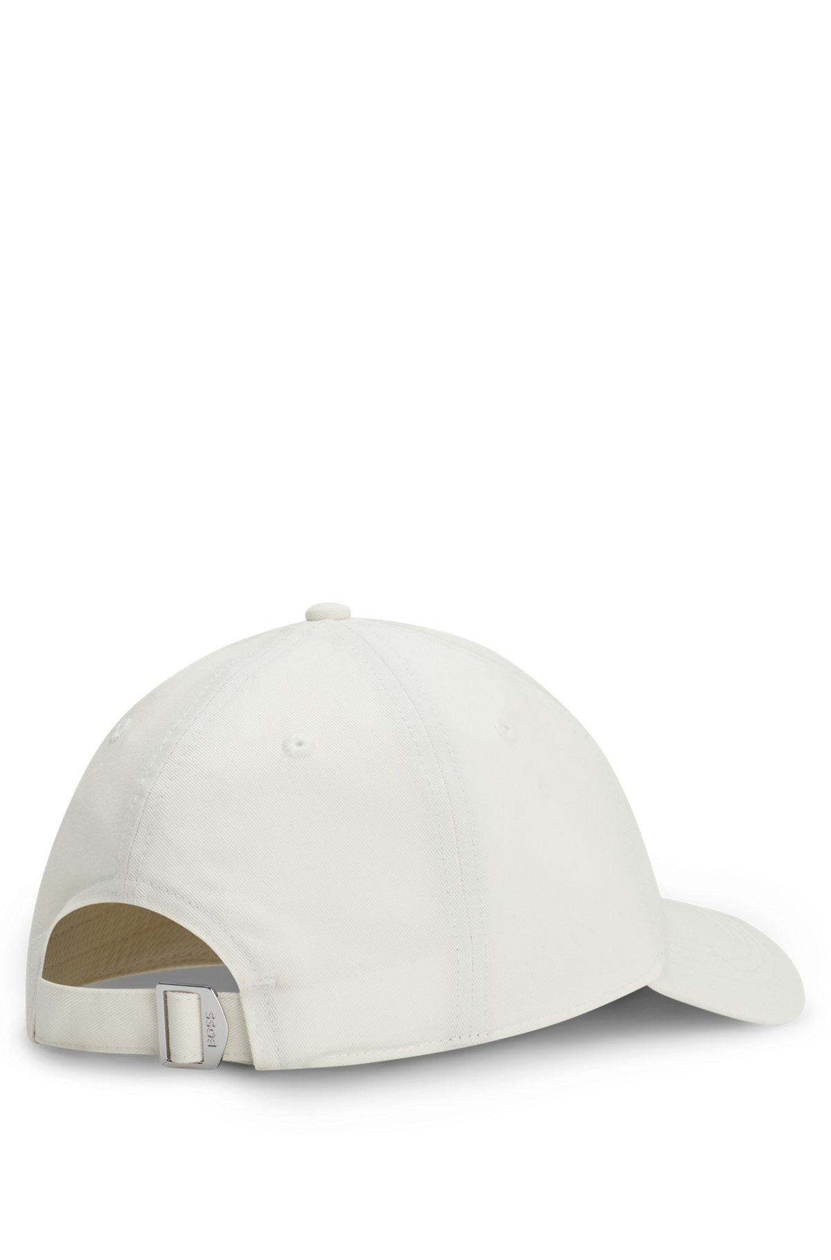 COTTON-TWILL CAP WITH EMBROIDERED DOUBLE B MONOGRAM - 3