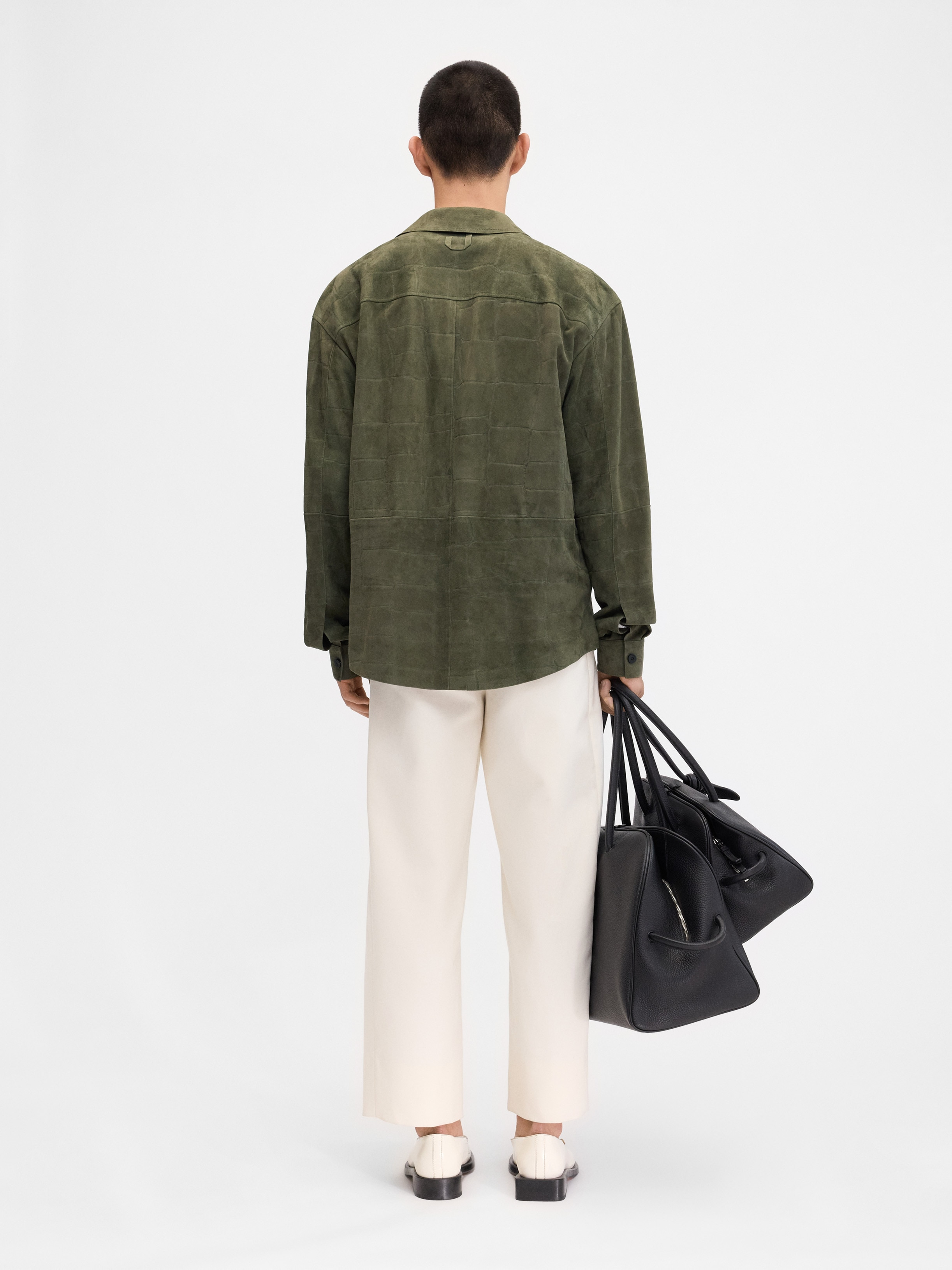 The Croco leather shirt - 4