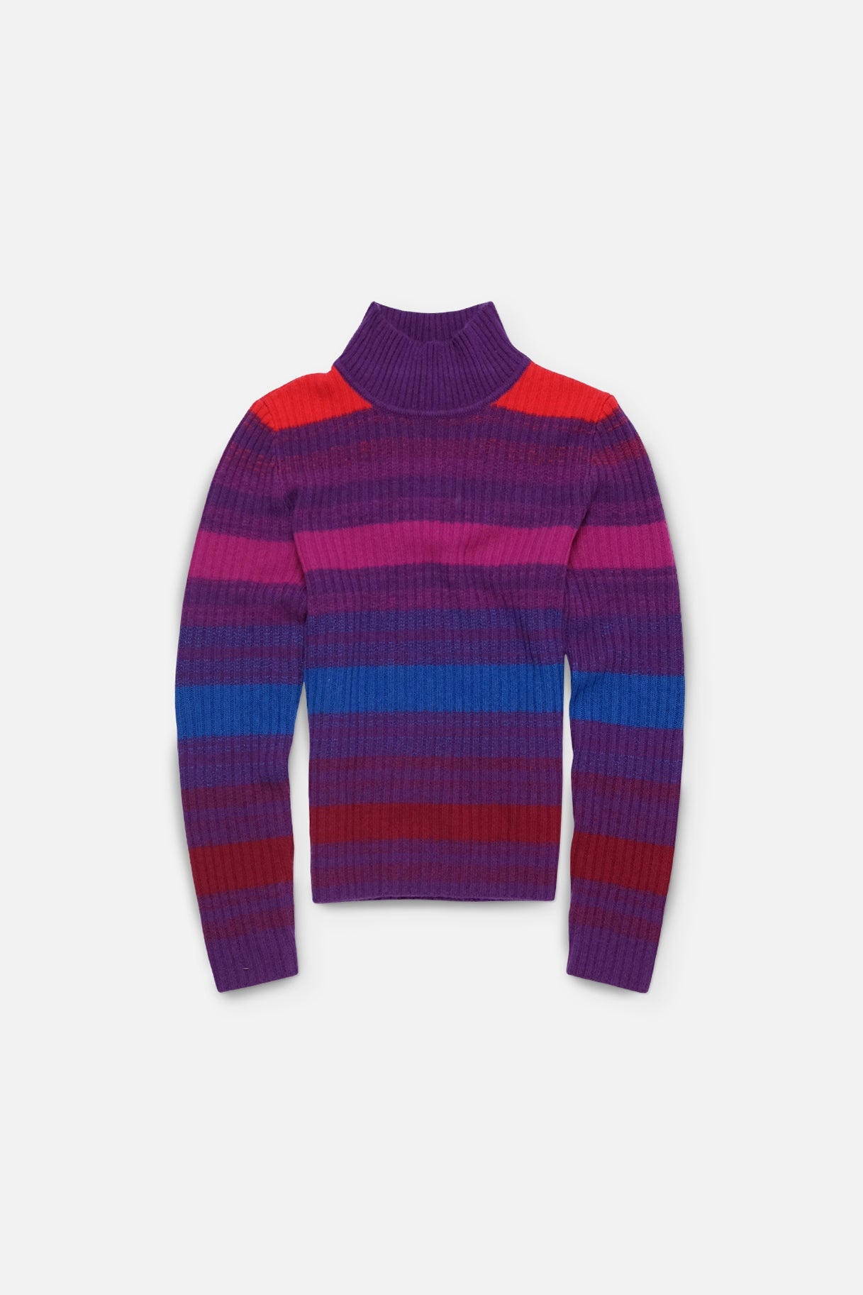 NIGHTFALL RIBBED WOMEN’S CASHMERE MOCK - 1
