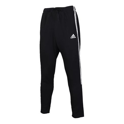 adidas Stripe Printing Training Sports Long Pants Black DT9901 - 1