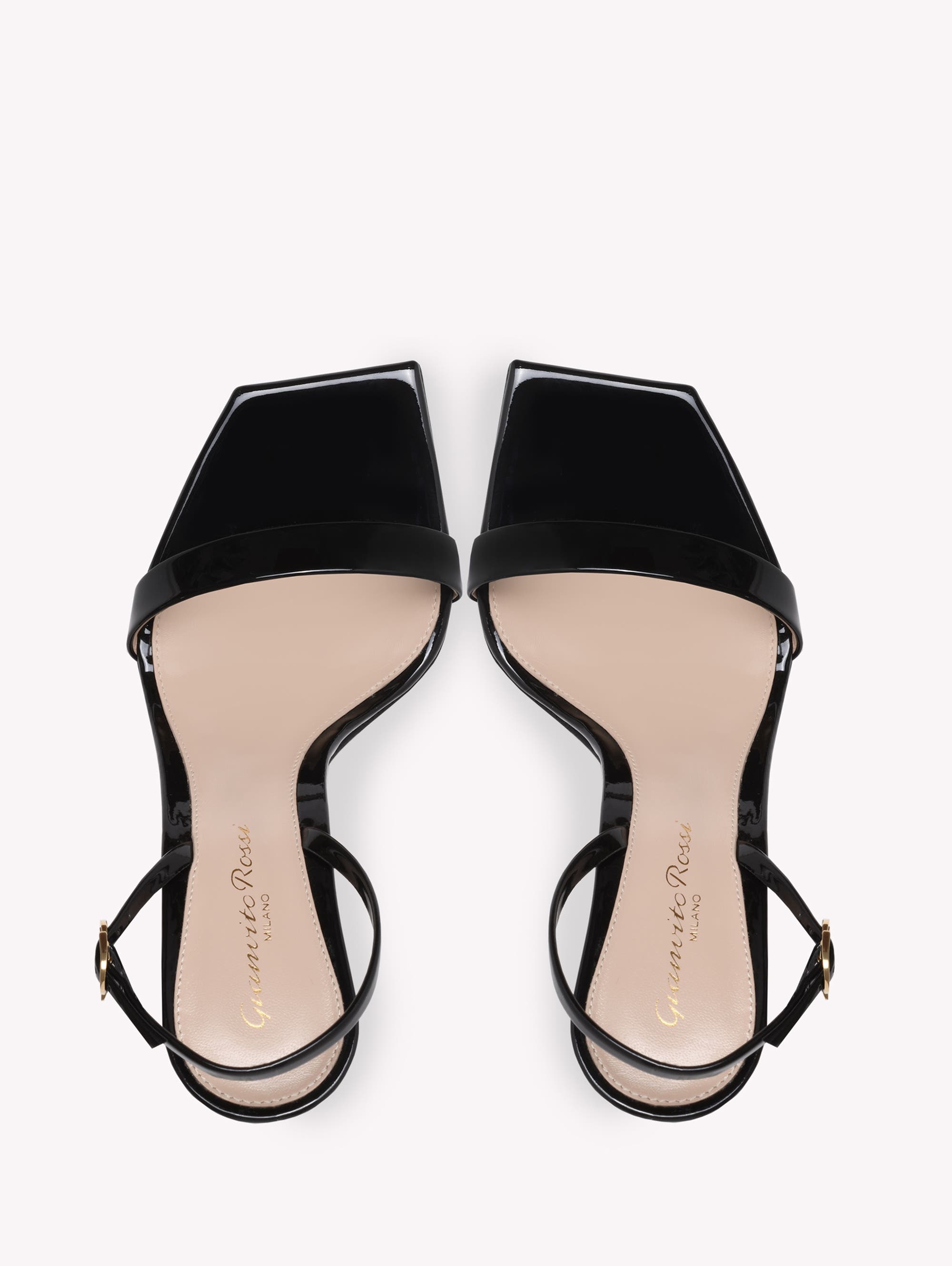 Gianvito Rossi Ribbon Stiletto Sandal in Black Leather at Nordstrom - 3