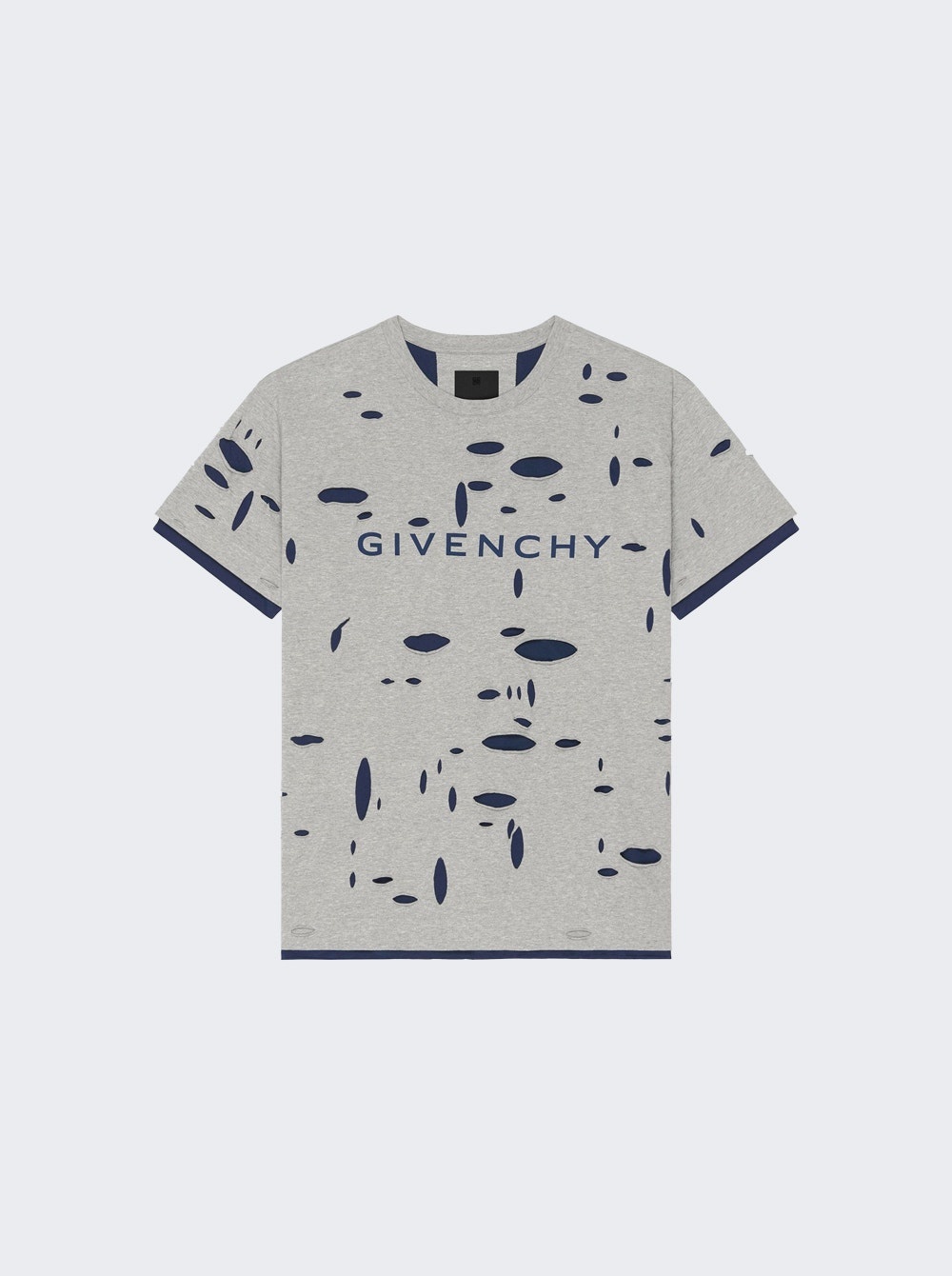 Distressed Oversized Tee Grey - 1