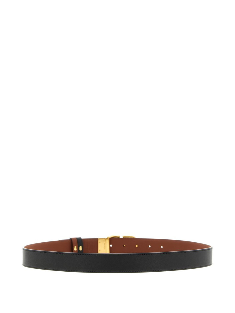 Valentino VLogo reversible leather belt outlook