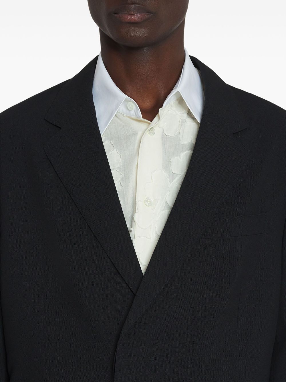 wool blazer - 6