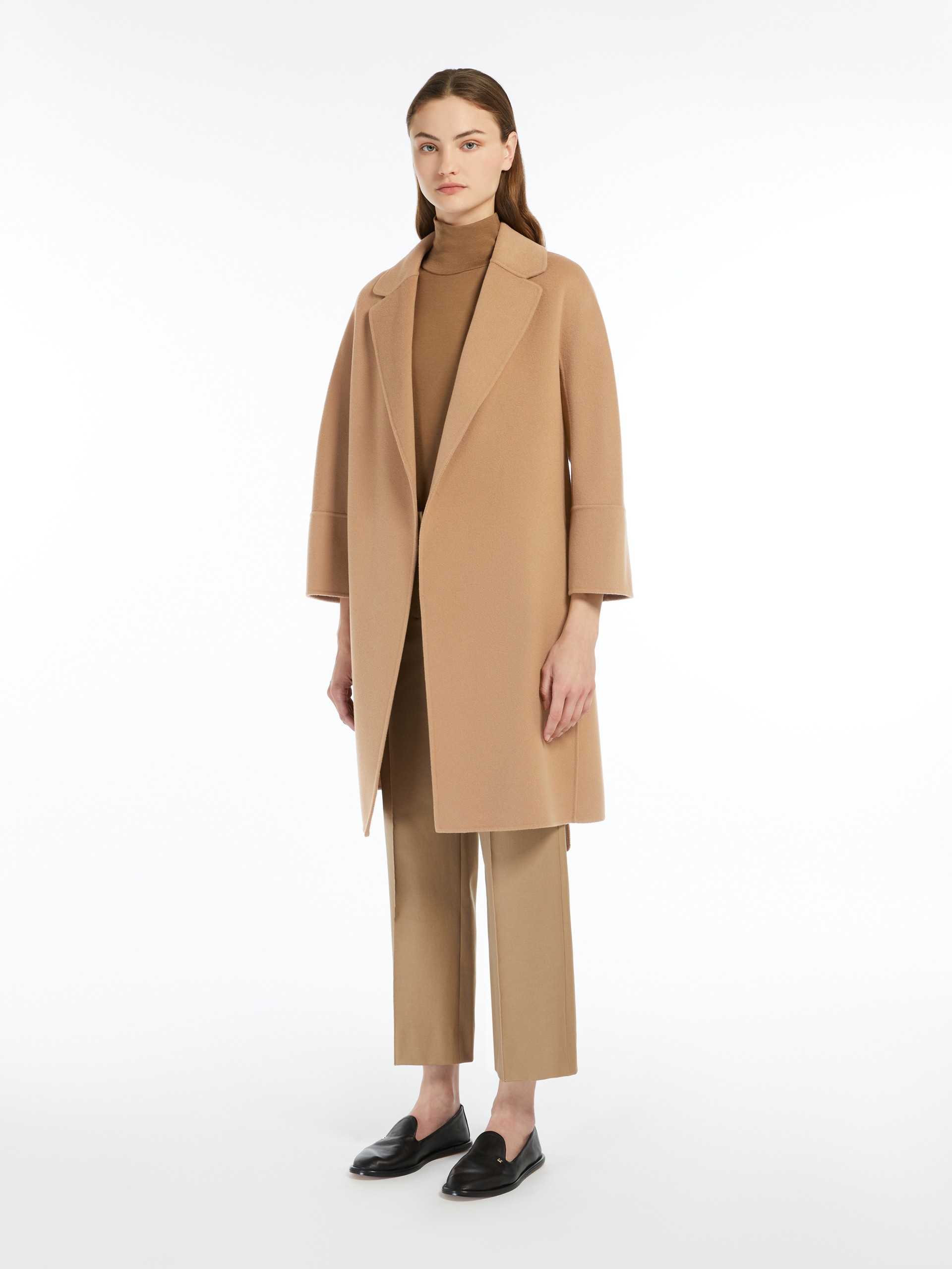 ARONA Short double-faced wool coat - 2