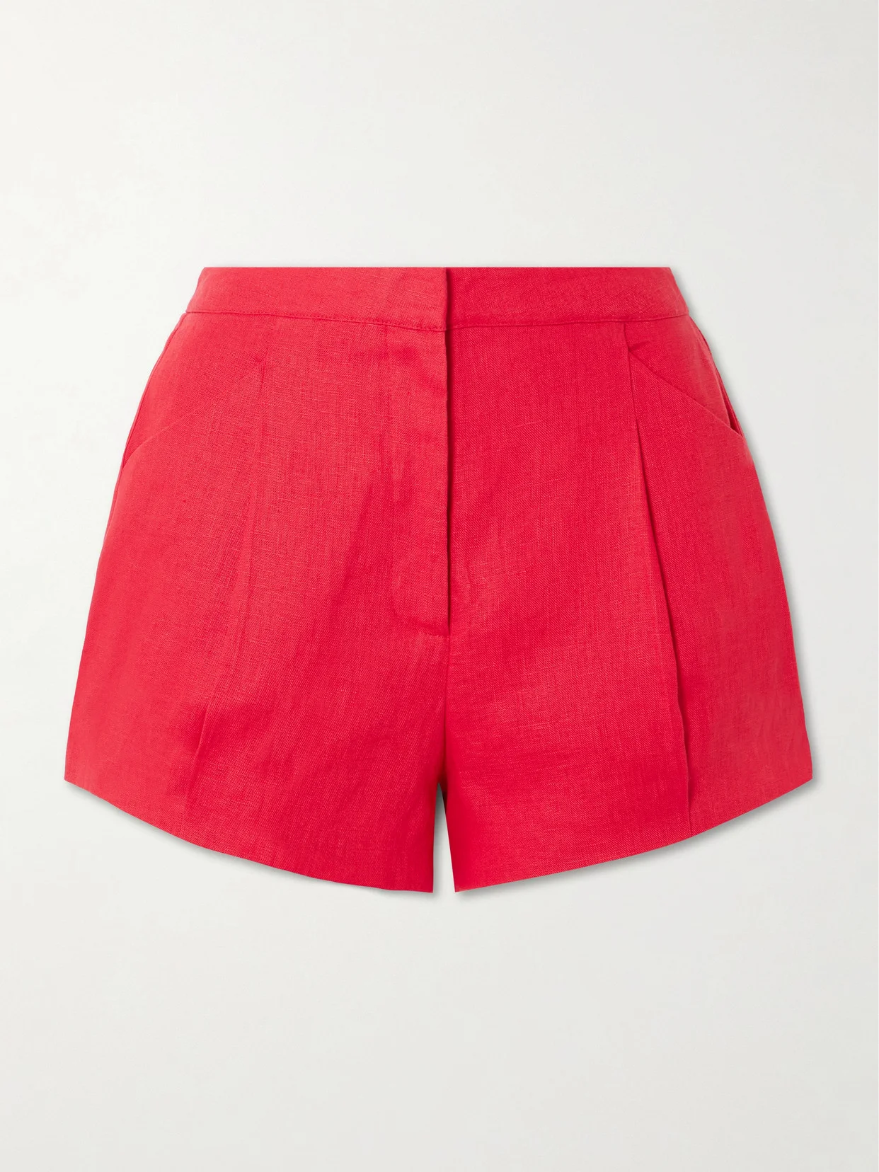 Rosalie Pintucked Linen Shorts - 1
