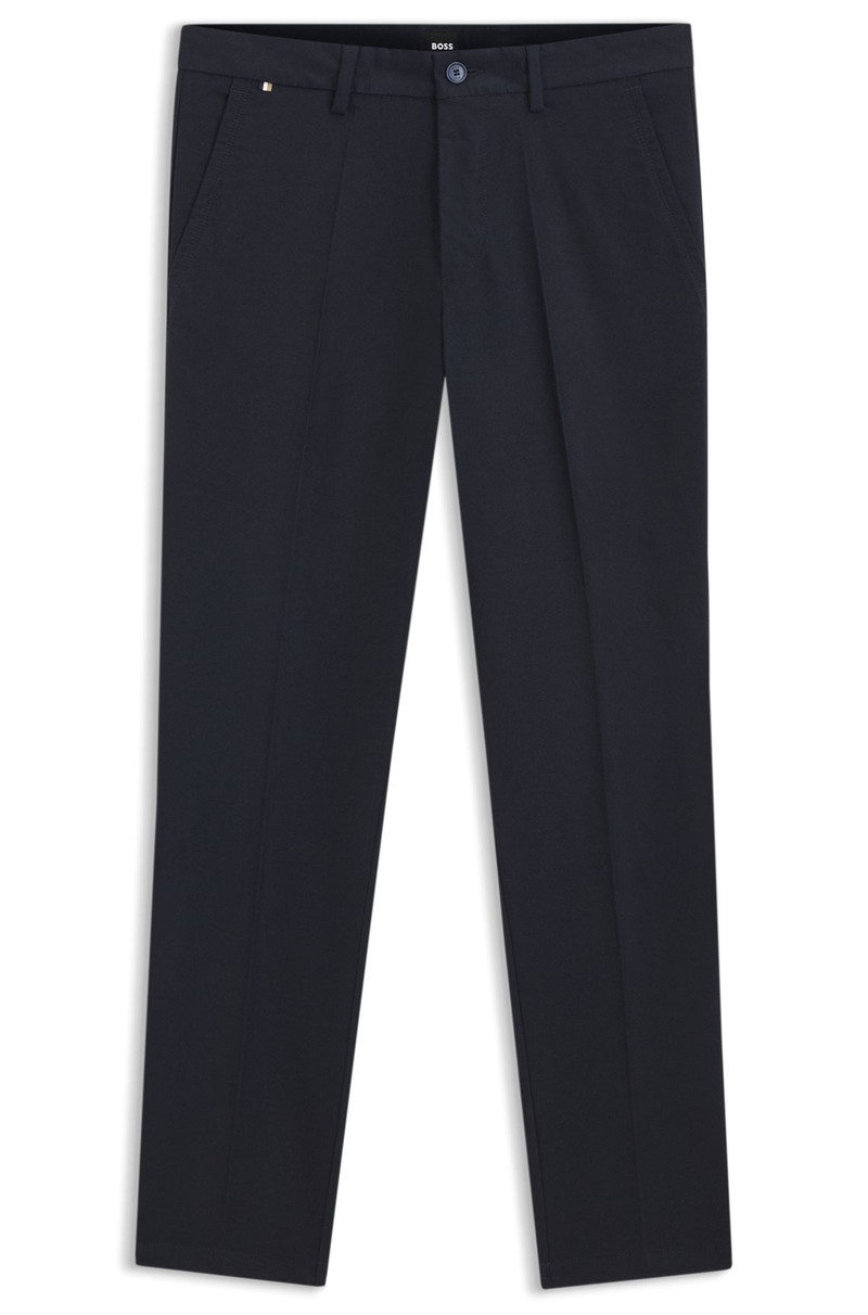 SLIM-FIT TROUSERS IN COTTON-BLEND TWILL 1
