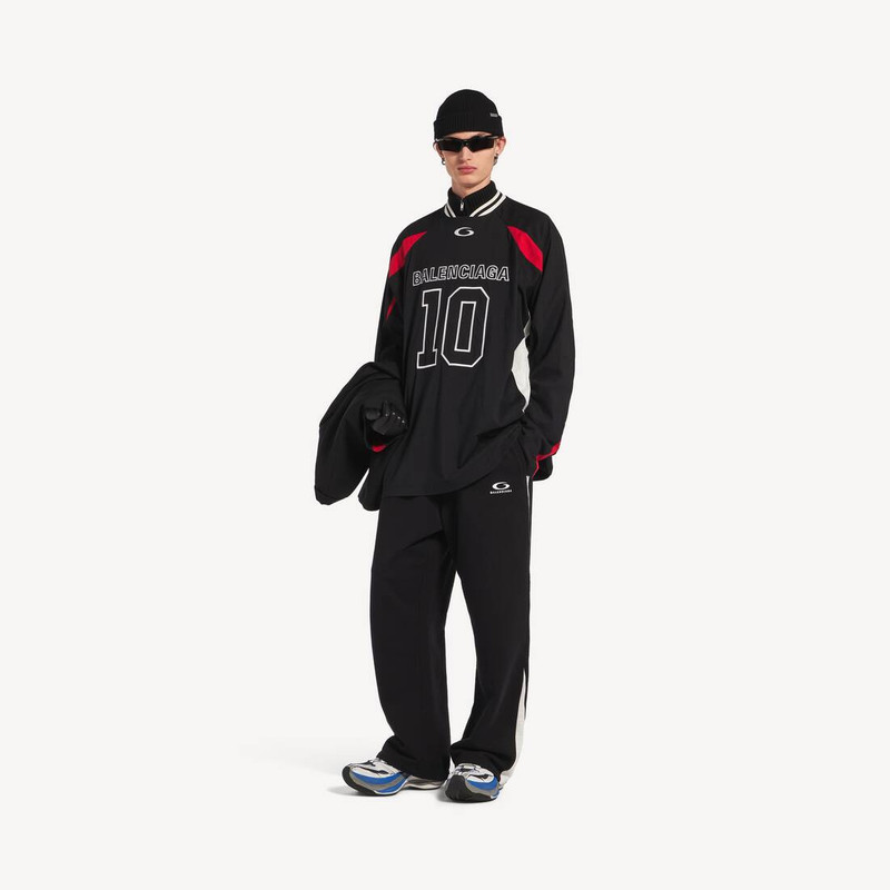 BALENCIAGA Men's Balenciaga | Nba Collaboration Oversized Long Sleeve T-shirt in Black/multicolor outlook