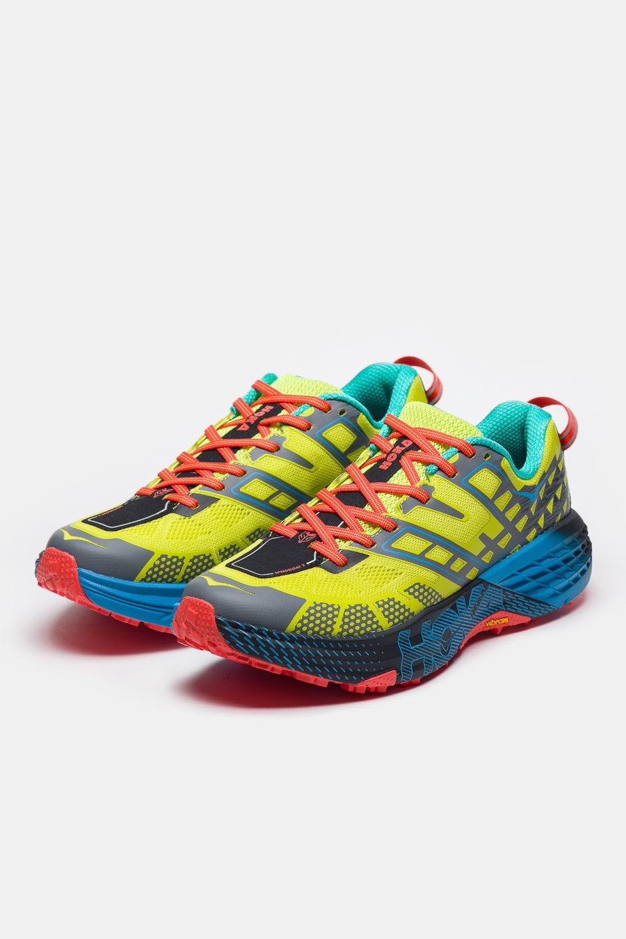 Speedgoat 2 Sneaker in Hoka Citrus/Hoka Blue - 3