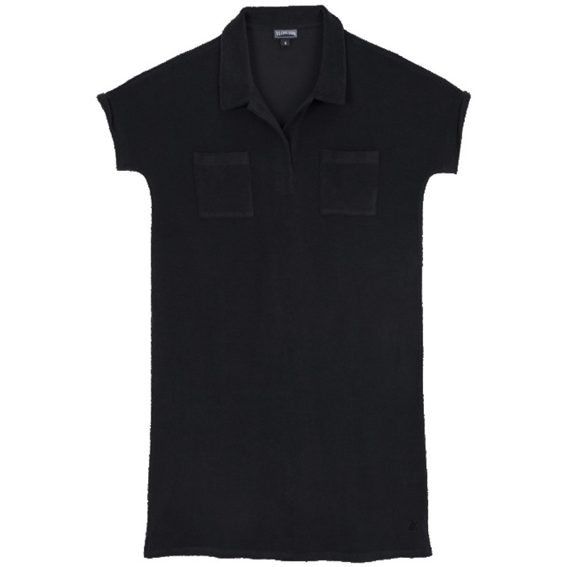 Women Terry Long Polo Dress 1