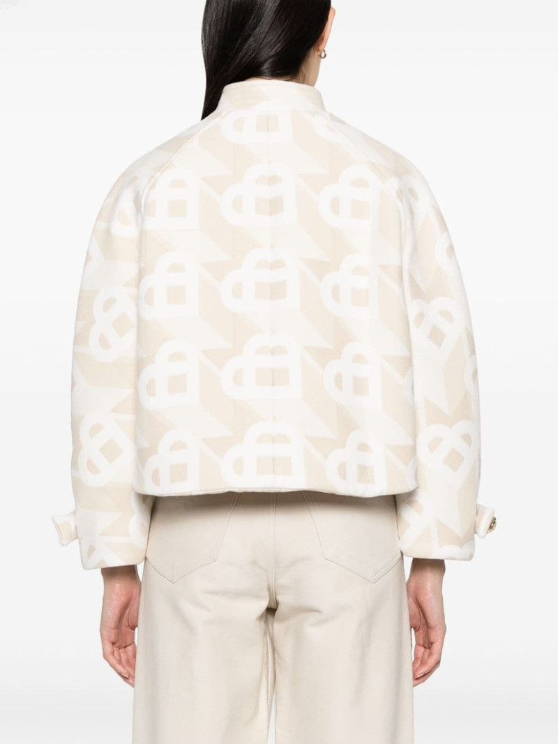 logo-monogram cropped jacket 4